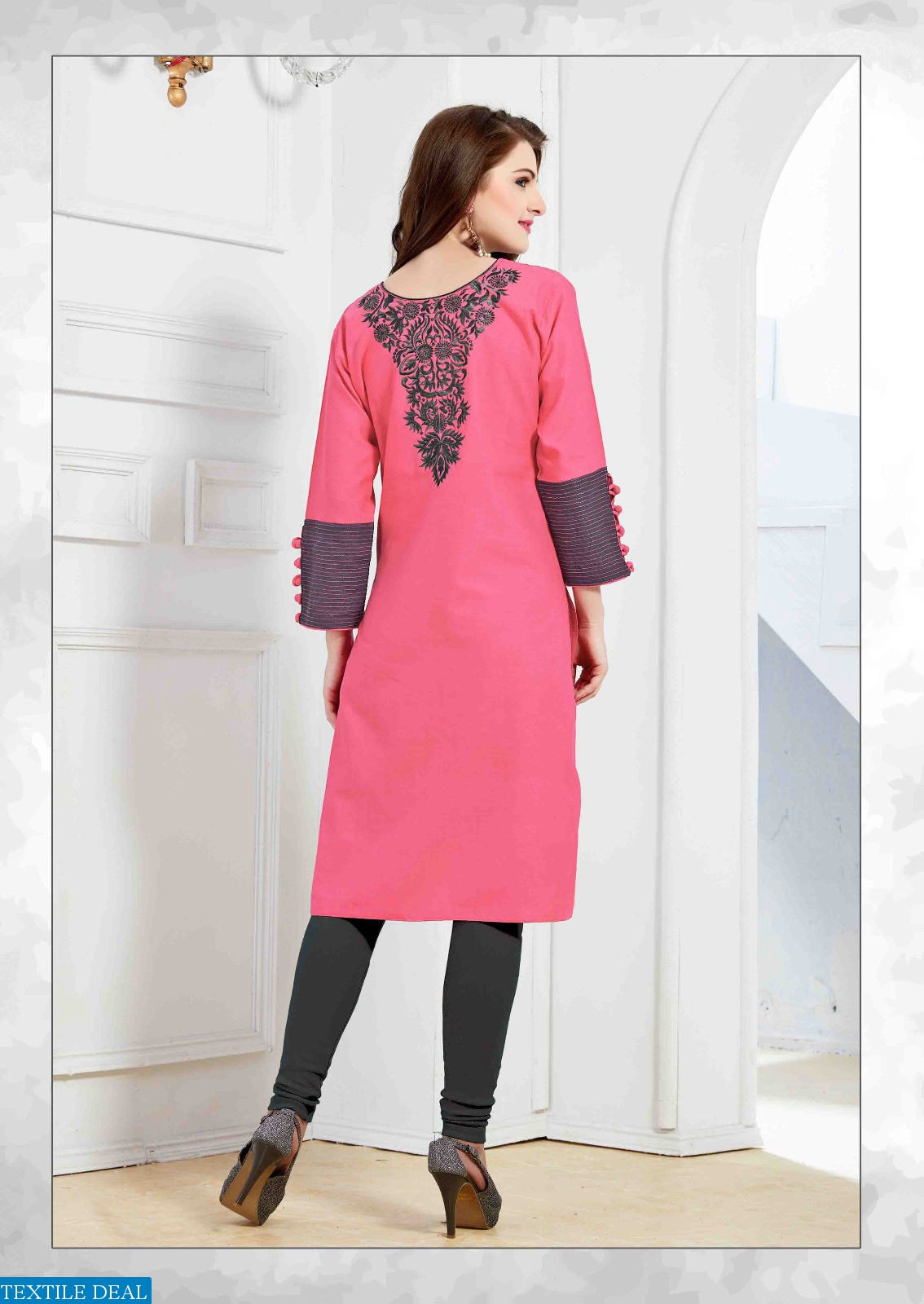 Linen-2 Wholesale linen Embroidery ladies kurtis